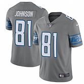 Nike Men & Women & Youth Lions 81 Calvin Johnson Gray Color Rush Limited Jersey,baseball caps,new era cap wholesale,wholesale hats